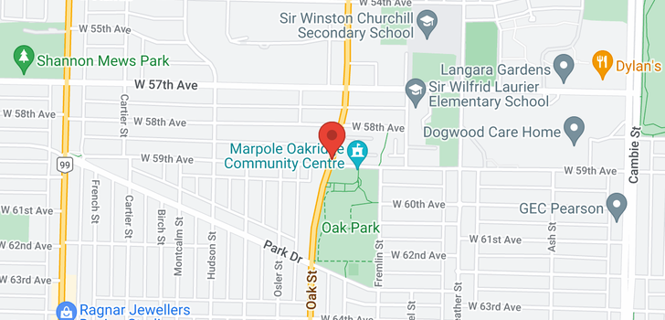 map of 204 995 W 59TH AVENUE